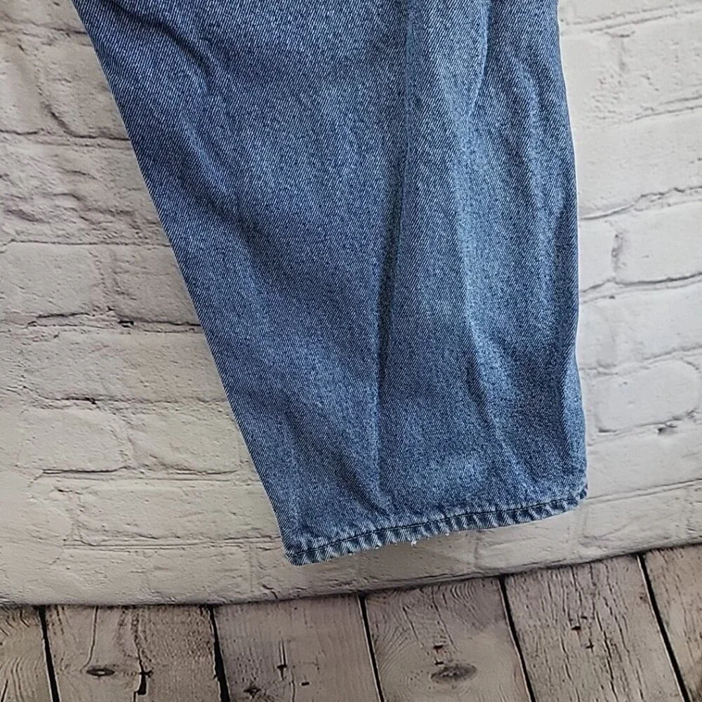 Carhartt Jeans B172 Mens Sz 40 X 30 Flannel Lined‎ Relaxed Fit Straight Flawed